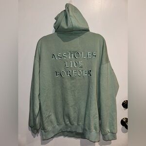 Linda Finegold ALF Embroidered Hoodie – Seafoam Green – Size XL